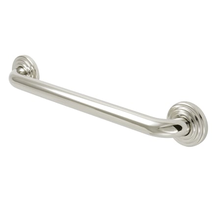 Restoration Contemporary Grab Bar, 19-1/16" L, 17 ga. Brass, Polished Nickel DR314166